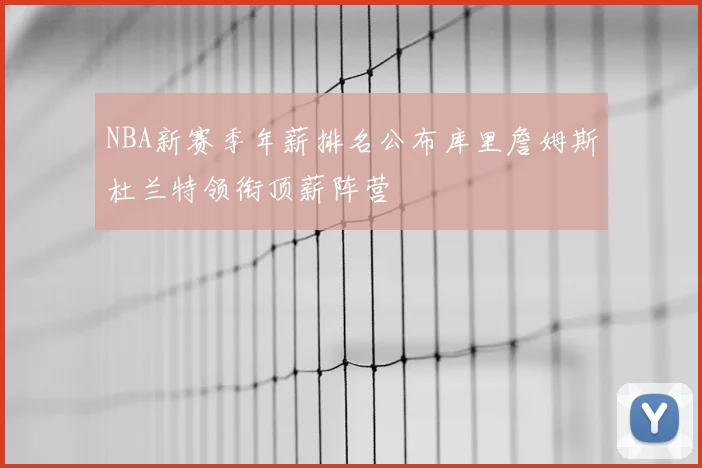 NBA新赛季年薪排名公布库里詹姆斯杜兰特领衔顶薪阵营